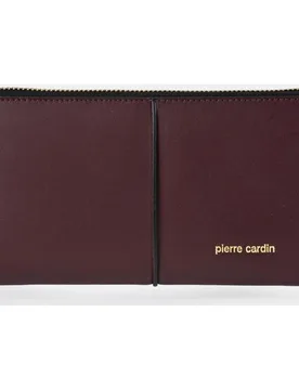 Monedero mujer grande con cremallera en piel suave - Pierre Cardin - FashionsVida