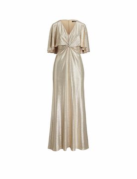 Vestido de noche PHINYA oro 34
