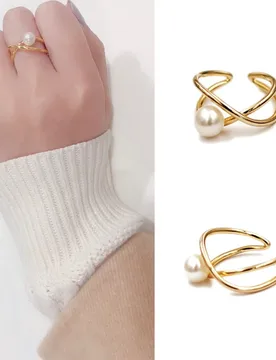 Withered Infinite Universe Pearl Open Ring Female Elegant Party Jewelry Rings Women's Ring - Aliexpress - FashionsVida