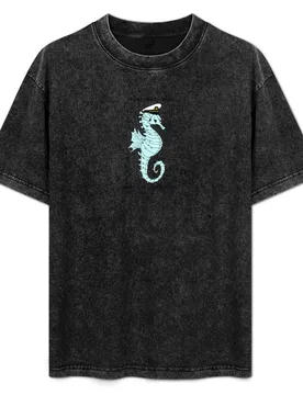 Seahorse Love T-Shirt Street Art Print Tee Shirt - Aliexpress - FashionsVida