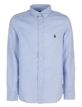 Camicia con ricamo logo
