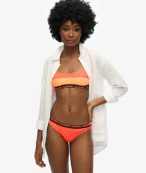 Superdry Damen Elastisches Bustier-bikinioberteil Orange - Größe: 42