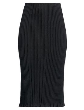 Falda midi Mujer Negro M,S Mujer