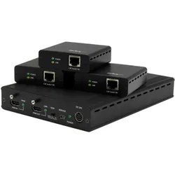 Kit D´extension Hdbaset 3 Ports Jusqu´à 4k Black One Size unisex