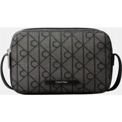Bolso bandolera con estampado monogram Emblem en Jacquard