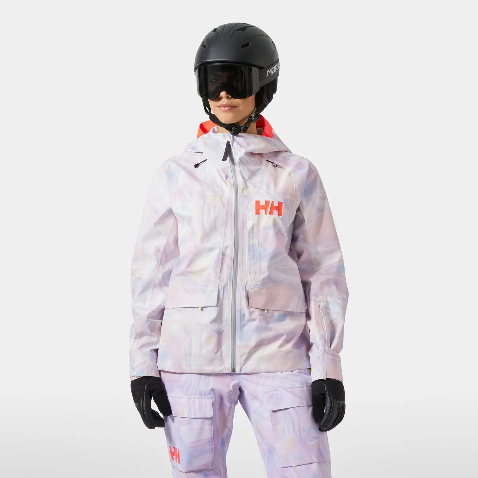 Women's Emiko Shell Jacket White XL - Reflections Aop White - Female - Helly Hansen - FashionsVida