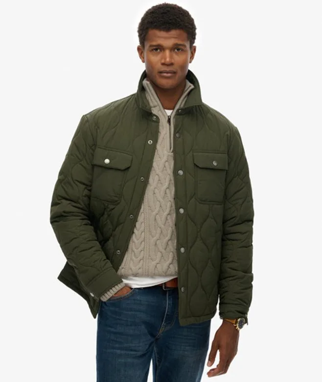 Superdry Herren Surplus Liner Overshirt Green - Größe: Xxl - 109.99 - FashionsVida