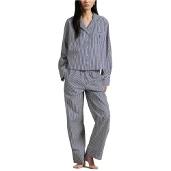 Pijama largo de mujer a rayas