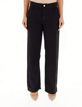 Pantalone wide leg LIU JEANS NERO 38 - Liu jo - FashionsVida