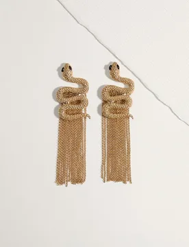 Pendientes largos de serpiente - Tintoretto - FashionsVida