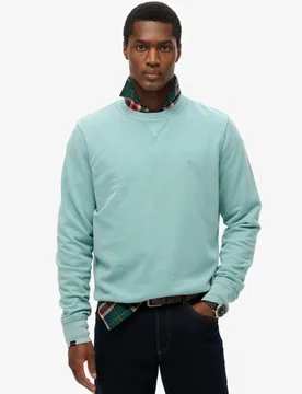 Superdry Men's Klassisches Essential Sweatshirt Blau - Größe: L - 64.99 - FashionsVida