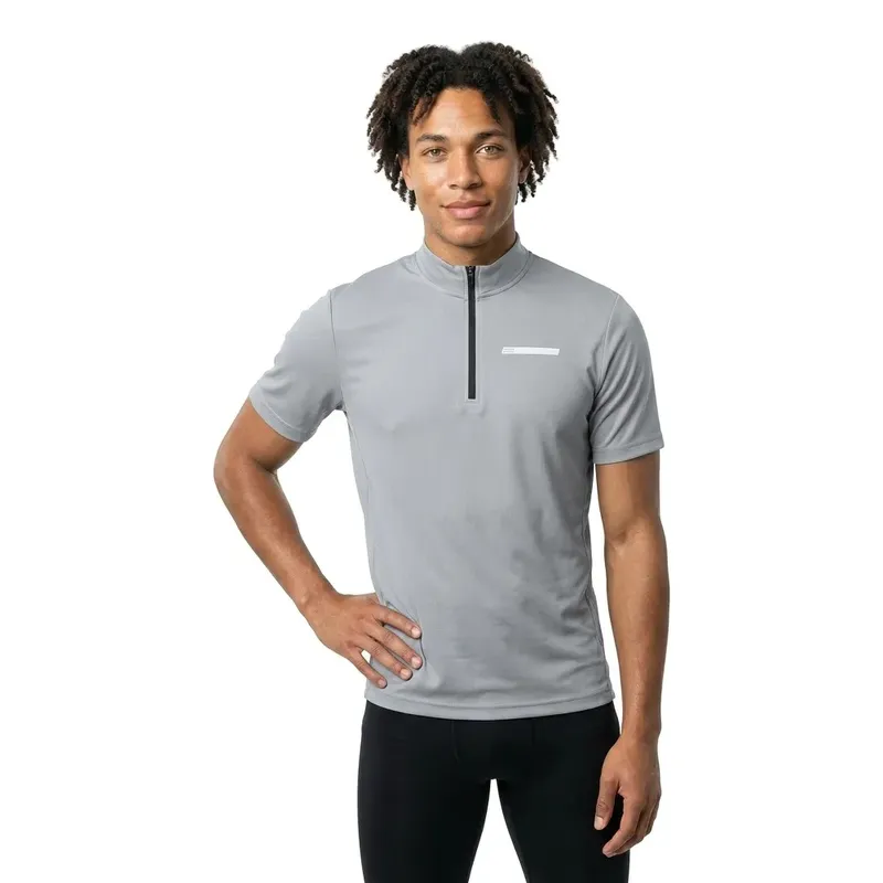 Maglia A Maniche Corte Solid Grey
