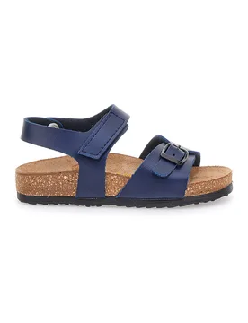 Sandali Blu Con Strappi In Velcro 257080 28 - PITTARELLO BIO - FashionsVida