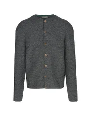 Trachtenstrickjacke ALOISIUS grau S herren