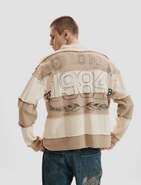 Camiseta rayas, Hombre, Algodon, Negro, S