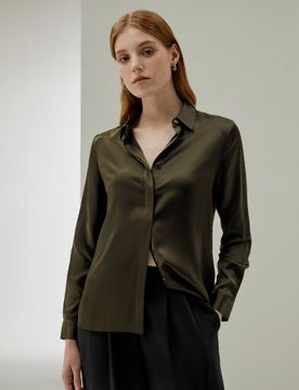 Chemise Soie Charmeuse Brillante S