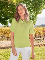Extrafrisch-Polo Melange - Limette meliert - female - Size: 38
