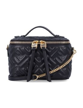 Vanity Mini Embossed 3D FF Leather Bag