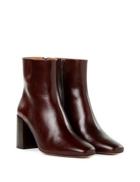 Bottines à talons Daphné en cuir