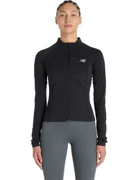 Sweat-shirt à Zip Harmony Fitted Black XS - New Balance - FashionsVida