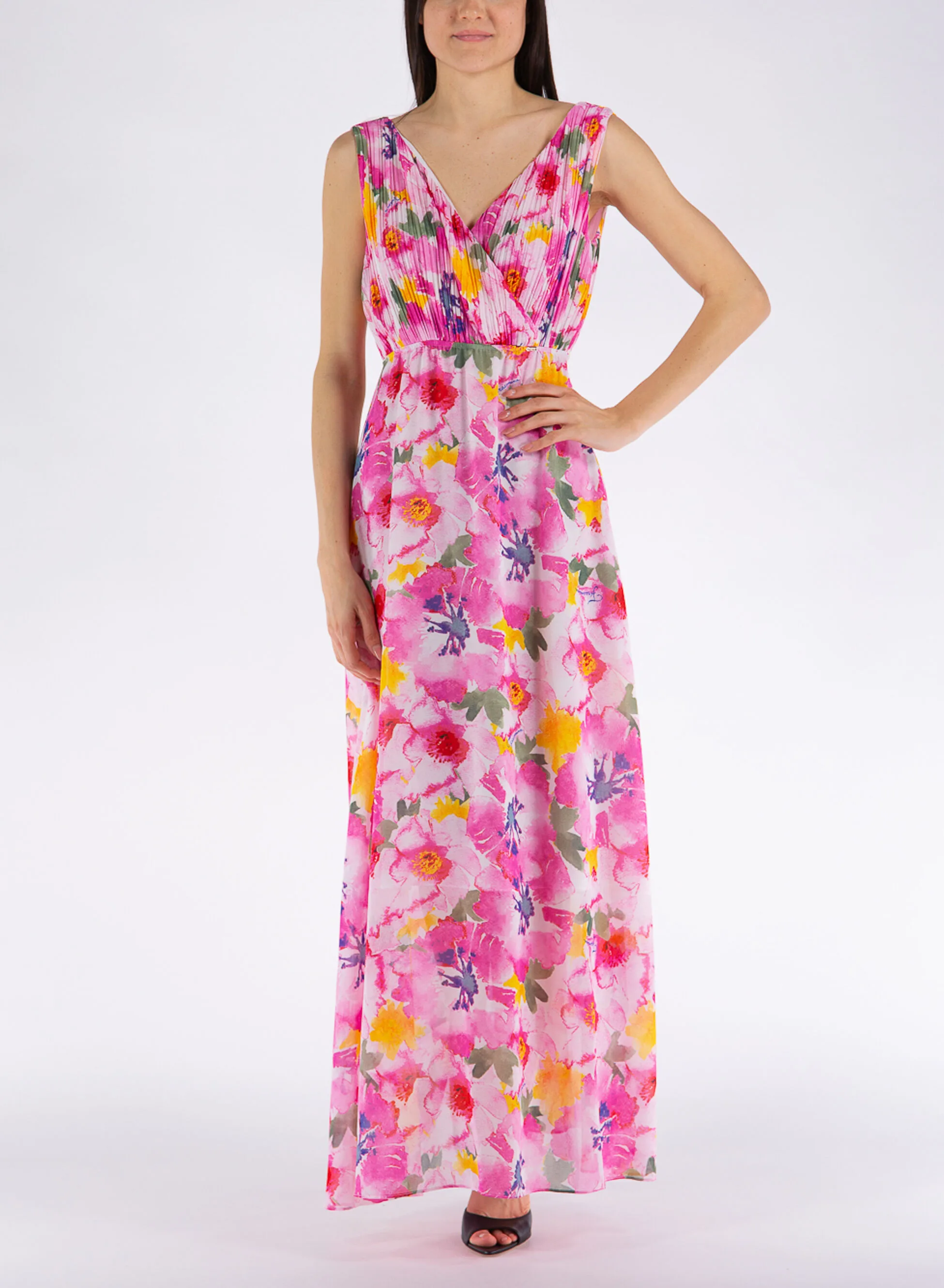FRACOMINA ABITO LUNGO FLOREALE - Fracomina - FashionsVida