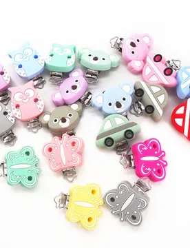 Chengkai 10pcs Silicone Butterfly Clips Baby Animal Teether Pacifier BPA Free DIY Infant dummy Pendant Toy Owl Koala Car Clip - Aliexpress - FashionsVida