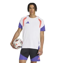 T-shirt à Manches Courtes Tiro 26 Competition Training Jersey White / Semi Turbo 3XL