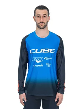 Maglia Da Enduro A Maniche Lunghe Vertex X Action Team Black / Blue