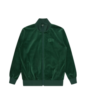 Small Arch Logo Velour Track Top - Forest