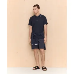 Bermuda algodón multibolsillos stretch de hombre con cordón