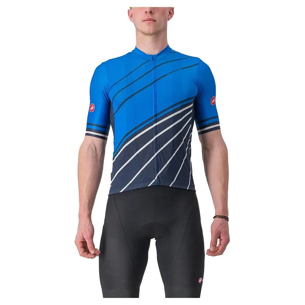 Maglia A Maniche Corte Speed Strada Drive Blue / Belgian Blue - Castelli - FashionsVida