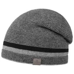 Jorvik Beanie Hat with Cashmere by - grey-black - Size: One Size