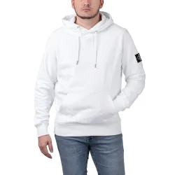 Monogram Sleeve Badge Hoodie Bright White XXL Herren