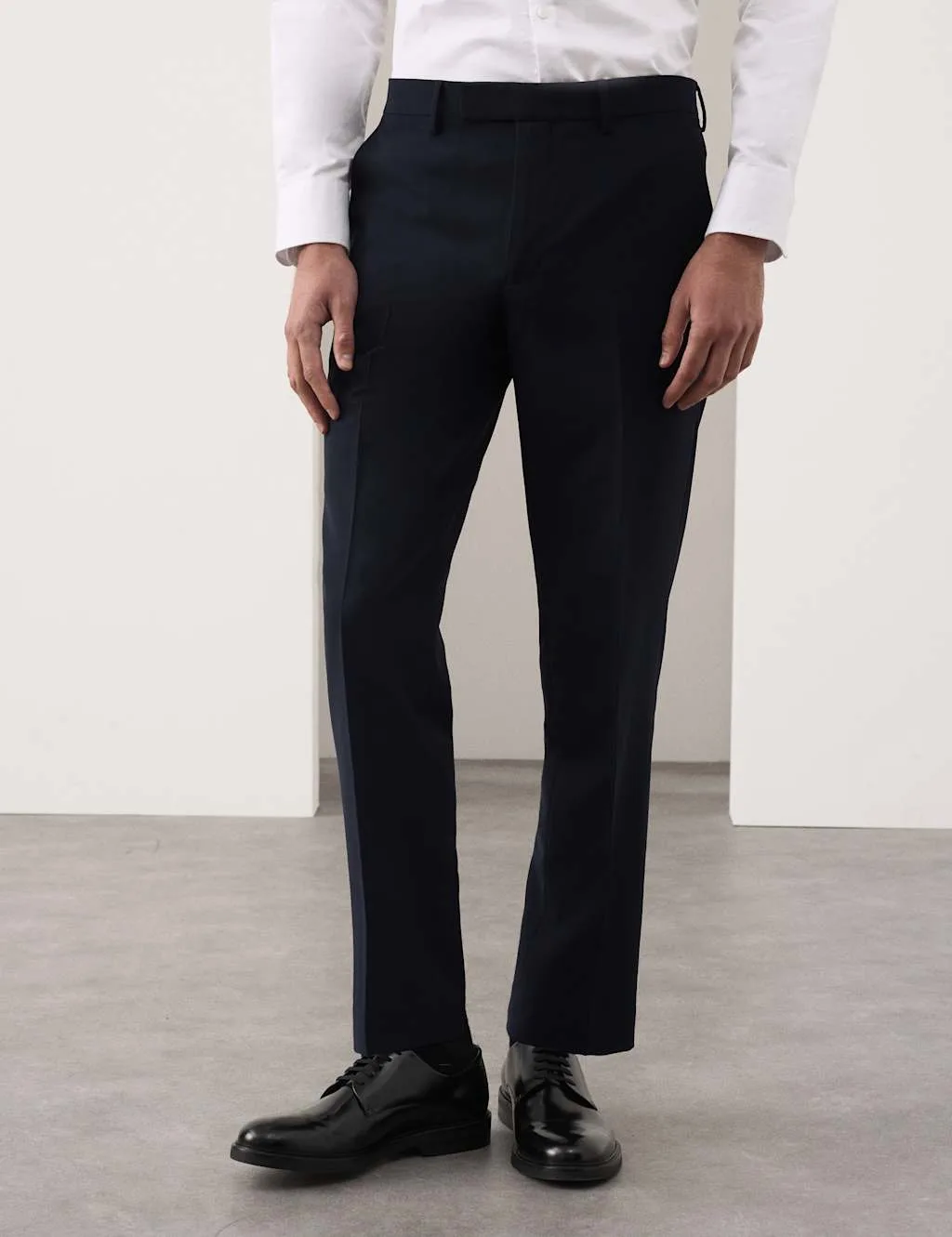Tailored Fit Performance Trousers Navy male - Autograph - FashionsVida