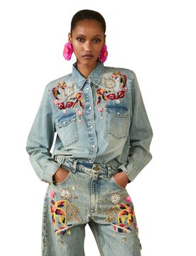 CAMICIA IN DENIM Donna CON STAMPA