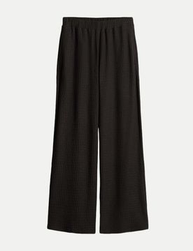 Wide-Leg Hose mit Komfortbund Charlie Schwarz 40