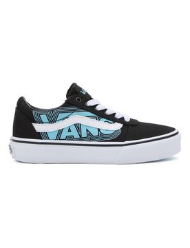 Sneakers Nere e Azzurre Con Logo Laterale Ward 37