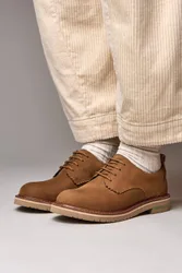 Women's 'Rafflesia' Scalloped-edge leather Derbys in Tan Size: 7 - Tan - Size: 7
