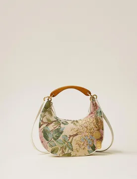 Sac « Croissant » jacquard avec charms - TWINSET - FashionsVida