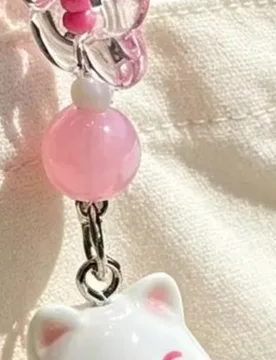 Resin Cat Keychain Three-dimensional Mini Size Keyring Keys Bags Phone Lanyard Versatile Hanging Ornament Keychain Accessory - Aliexpress - FashionsVida