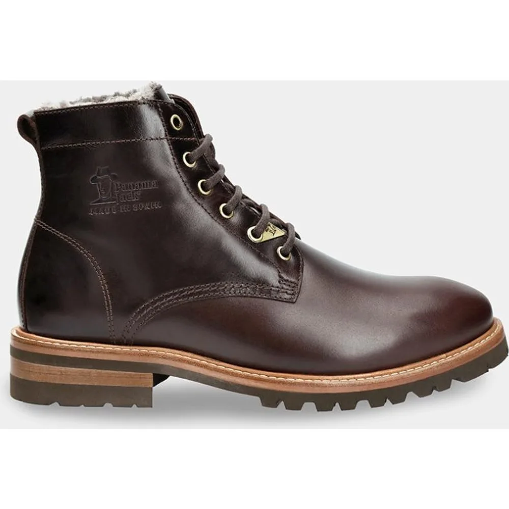 Botines de hombre en piel con forro de pelo natural - Panama Jack - FashionsVida