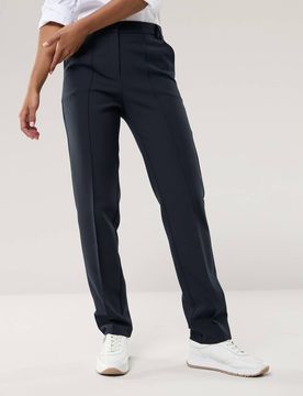Premium Kofferhose, Regular Fit#normale Größen#Kurzgrößen#Langgrößen, Farbe Blau, 25, knitterfrei bügelfrei Damen