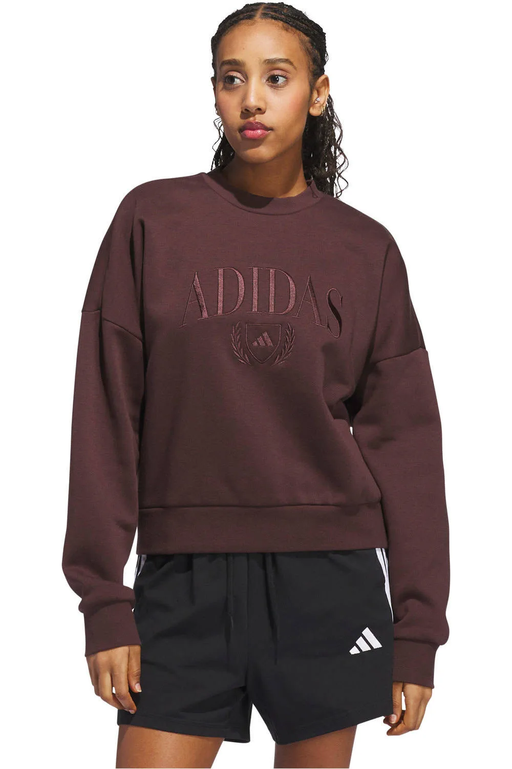 Cozy holiday sudadera mujer Marron (L) - Adidas - FashionsVida