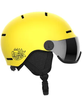 Helm mit Visier / Schirm Orka Visor Vibrant Yellow Kindergröße 49-53 cm Gelb - Salomon - FashionsVida