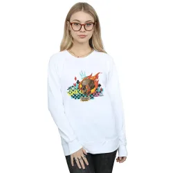 Women's Wreck It Ralph Race Skull Sweatshirt in White Size: 2XL - White - Size: 2XL