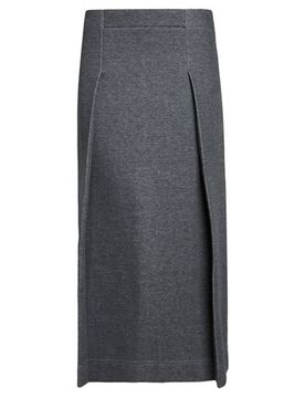 Falda midi Mujer Gris M Mujer