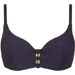 Top de bikini con aros cubriente de capacidad y con tejido italiano de alta gama de la línea minuit