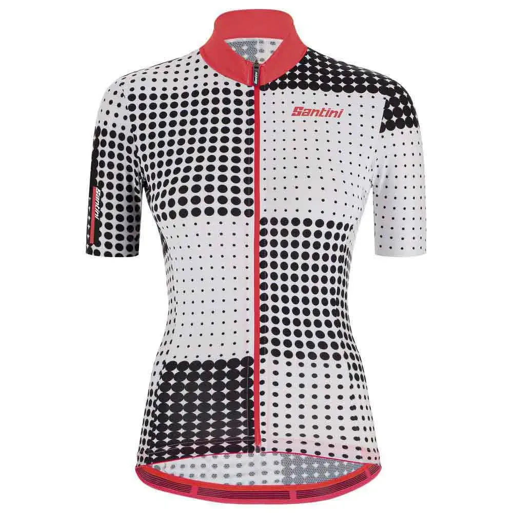 Maglia A Maniche Corte Tono Sfera Black - Santini - FashionsVida