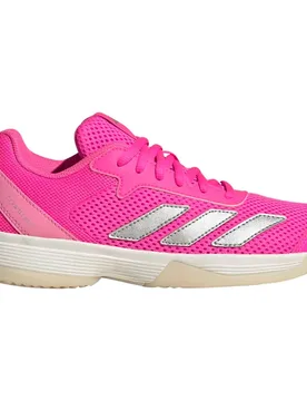 Courtflash All Court Shoes Lucid Pink / Silver Metallic / Bliss Pink UK 6 - Adidas - FashionsVida