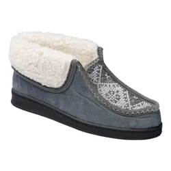 Hüttenschuh, gemustert 39 grau